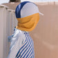 Kinder Strandhut 'Stripes Blues & Beyond' blau/gelb