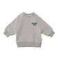 Sweatshirt in grau melange mit Print 'Amore Mio'