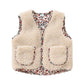 Kinder Plüsch-Weste 'Teddys Flowers' beige