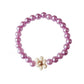 Kinderarmband 'Gänseblümchen purple'
