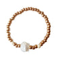 Kinderarmband 'Muschel Gold'