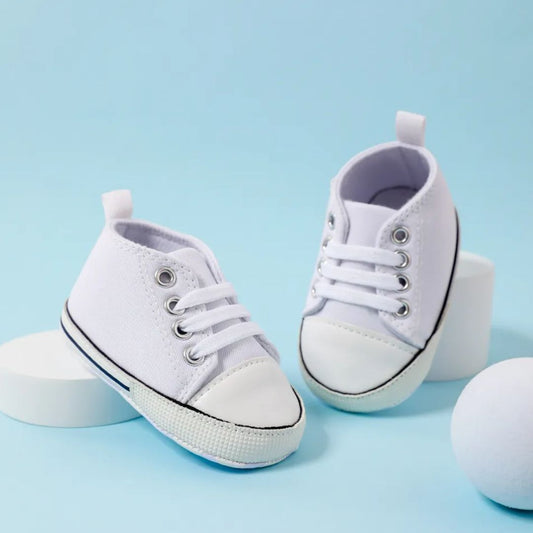 Baby / Kleinkind Canvas Prewalker Schuhe weiß
