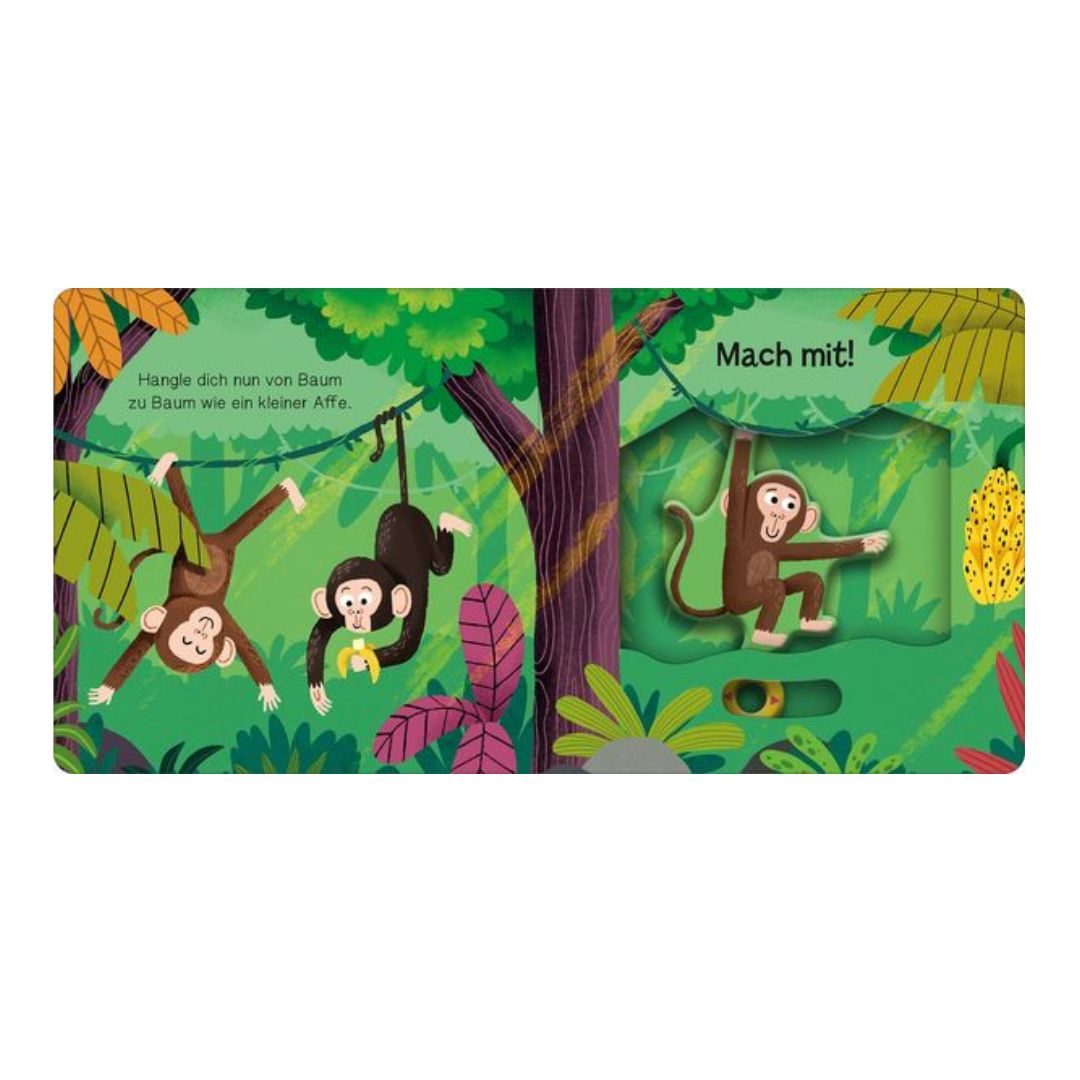 Kinderbuch 'Mach mit! Stampf! Stampf!' mit Schiebern