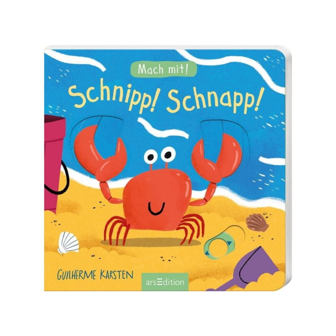 Kinderbuch 'Mach mit! Schnipp! Schnapp!' mit Schiebern