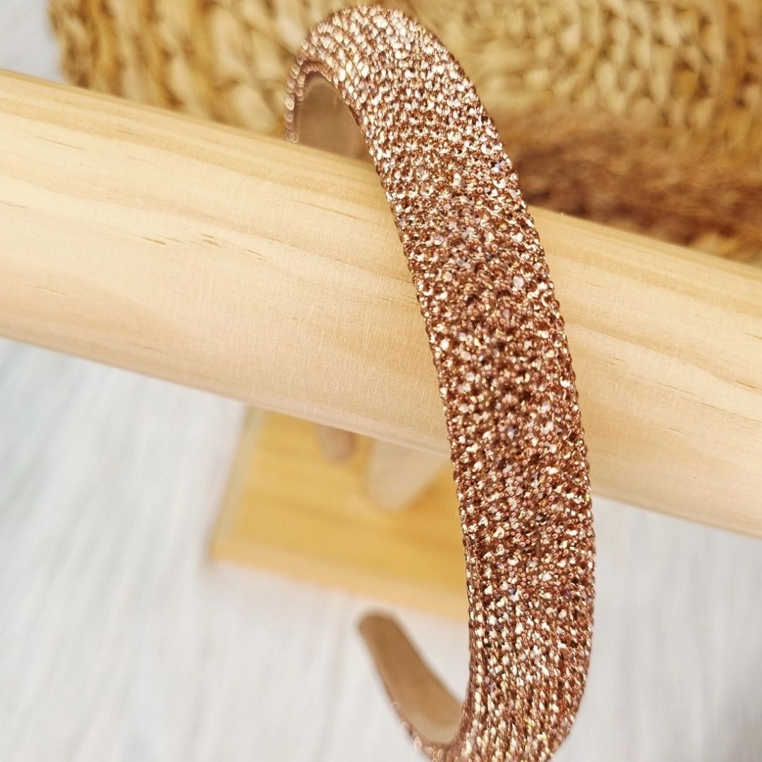 Kinder Diadem Haarreifen 'Strass Rosé'
