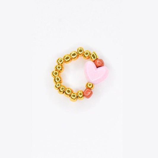 Ring 'Rose Love' rosa/coral