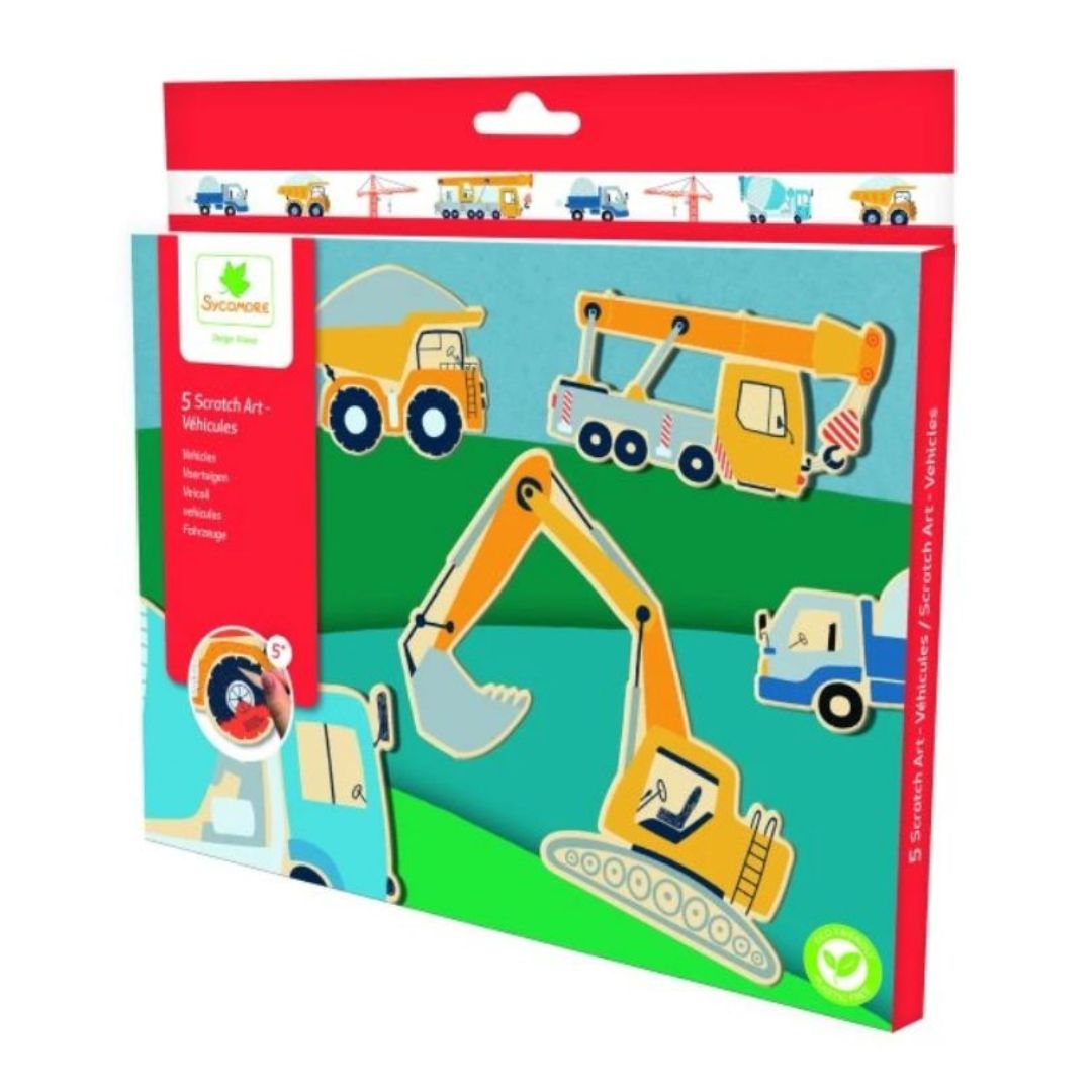 Kinder Kreativset 'Scratch Art Kratzkunst - Verkehrsmittel' 5+