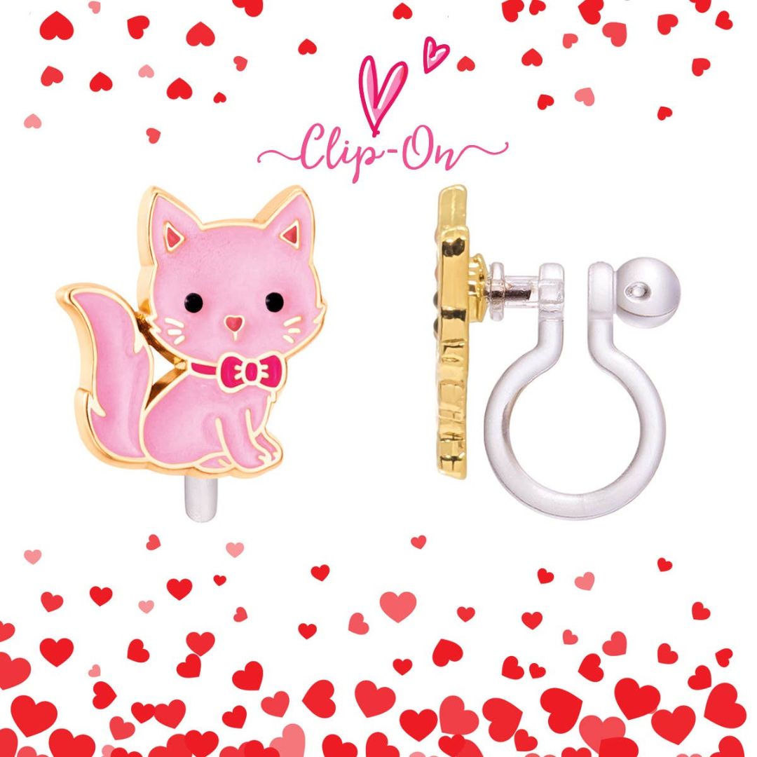 Cutie Ohrclips "Rosa Kitty" Clip On