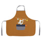 Kinderschürze Hundewelpe camel personalisierbar