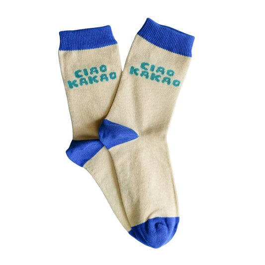 Socken 'Ciao Kakao' blau