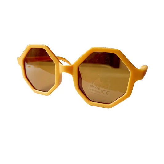 Kinder Sonnenbrille 8-Eck-Design 'Sunny' camel