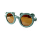 Kinder Sonnenbrille Bär unifarben grün