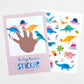 Stickerbogen Dinosaurier