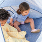 Kinderstrandzelt 'Popup Zelt Fische' blau 90 x 90 cm