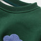 Sweatshirt für Kinder 'Little Flower' grün