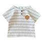 Kinder Baumwoll-Shirt gestreift 'I love Cookies'