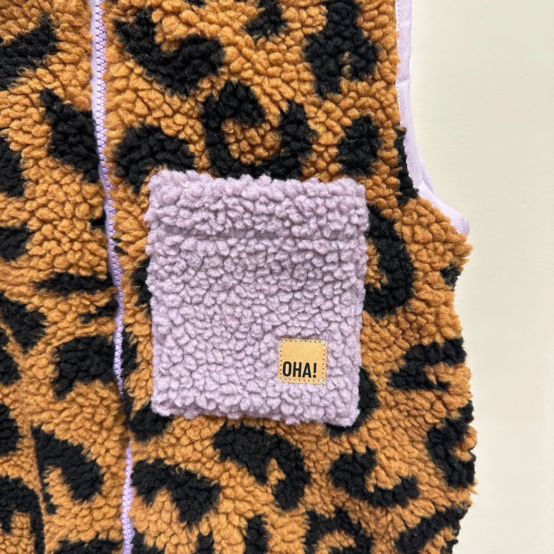 Unikat | Kinder Plüsch-Weste Leo 'OHA'