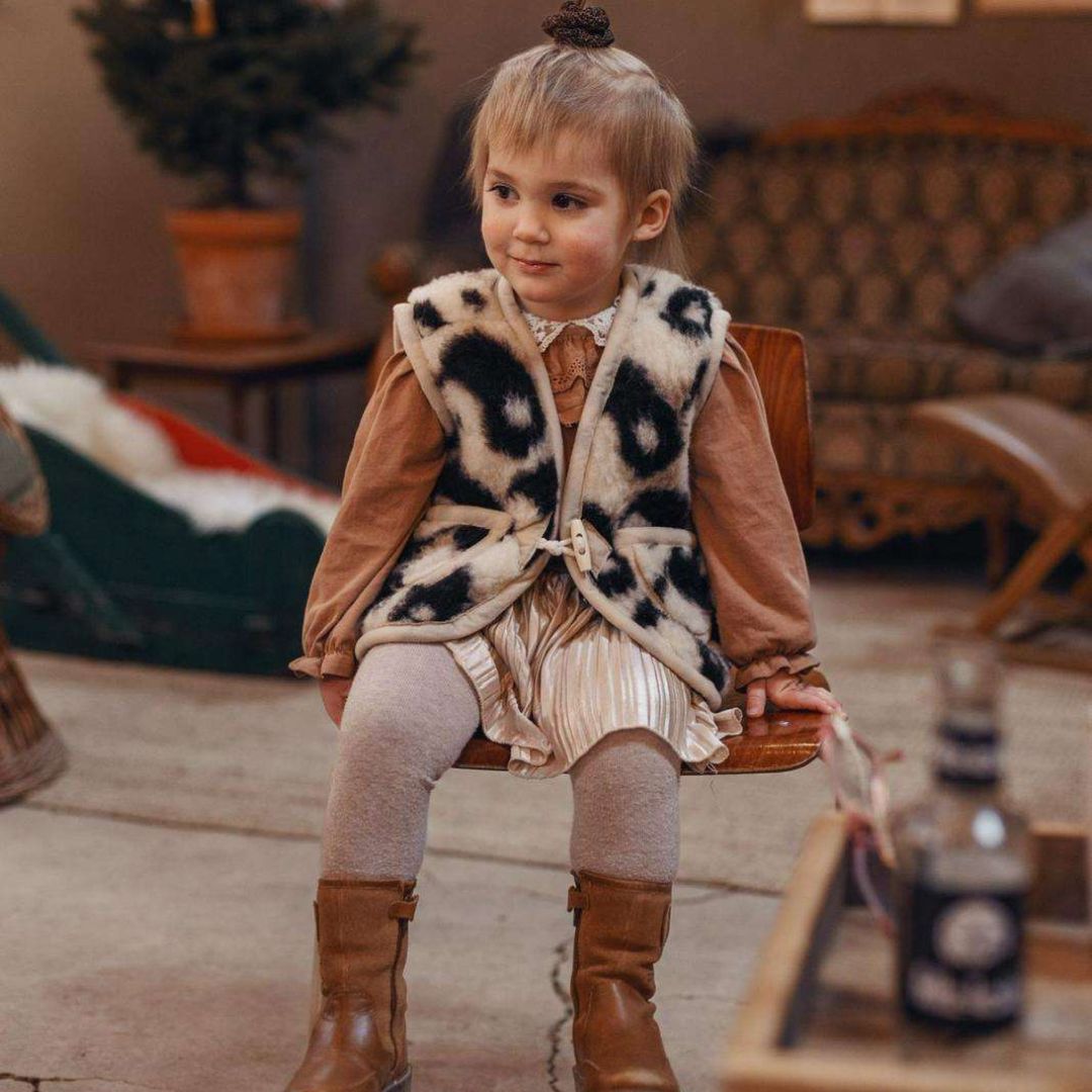 Kinder Weste aus Merinowolle 'Ying Yang'