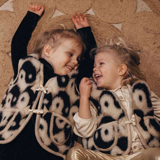 Kinder Weste aus Merinowolle 'Ying Yang'