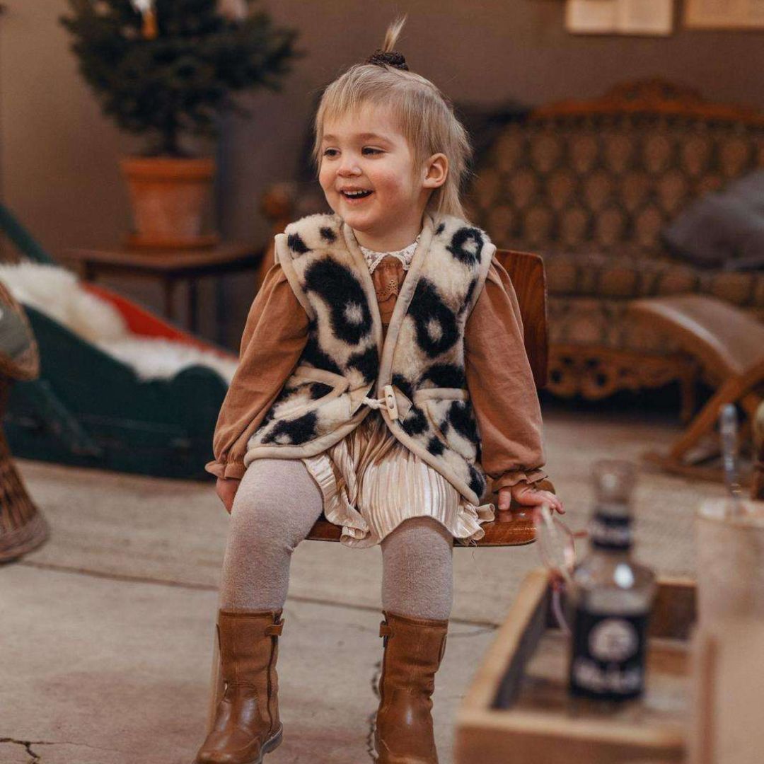 Kinder Weste aus Merinowolle 'Ying Yang'