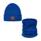 Set Mütze und Loop für Kinder blau