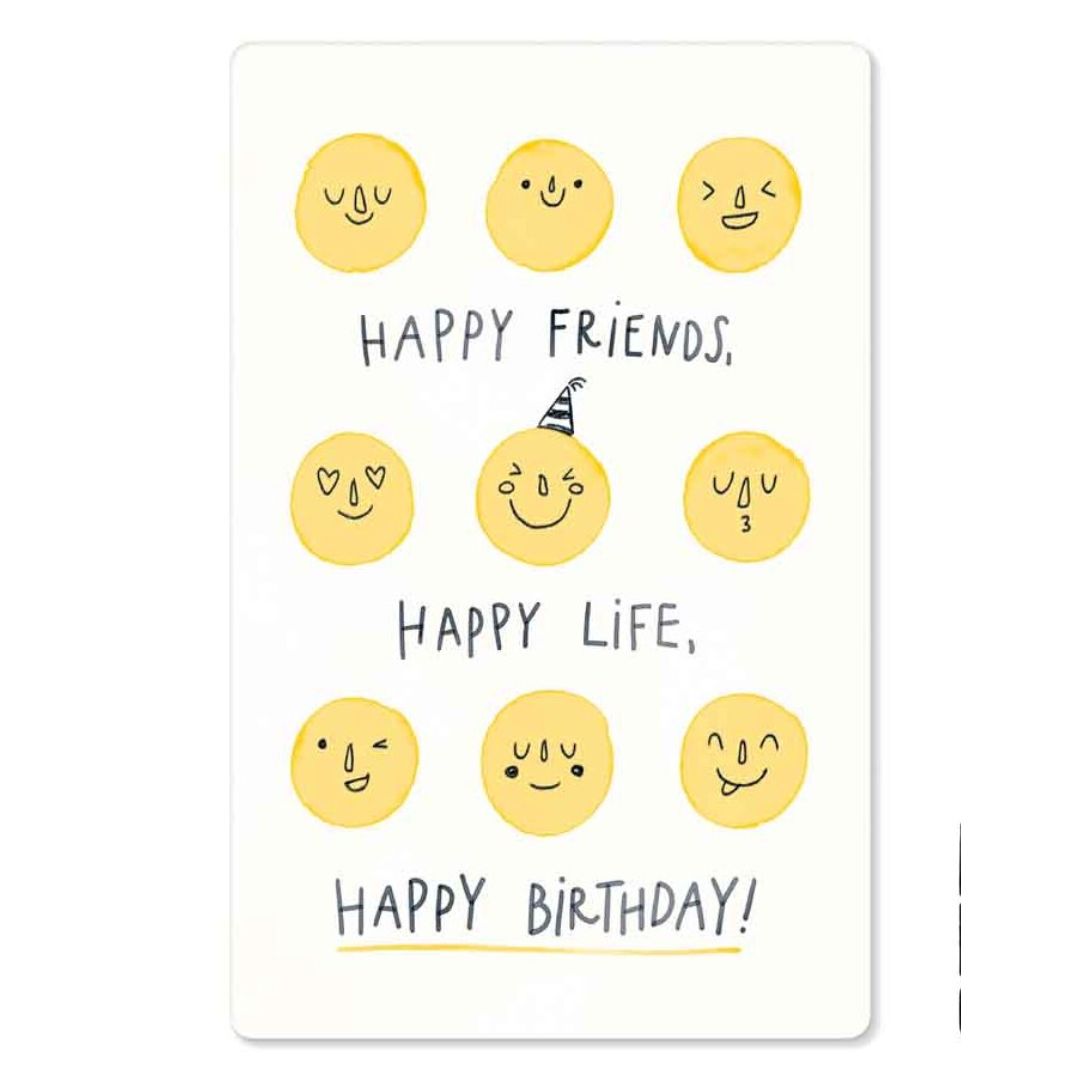KIND MIND Karte | happy friends happy life