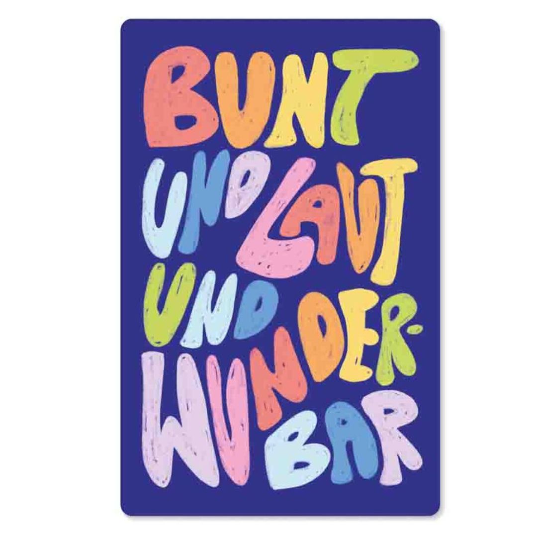 KIND MIND Karte | bunt und laut und wunderbar