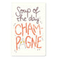 KIND MIND Karte | soup of the day champagne