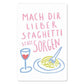 KIND MIND Karte | spaghetti statt sorgen