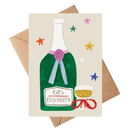Klappkarte 'CHAMPAGNE'