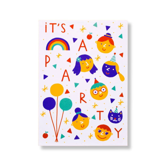 Klappkarte mit Kuvert 'It's a Party'