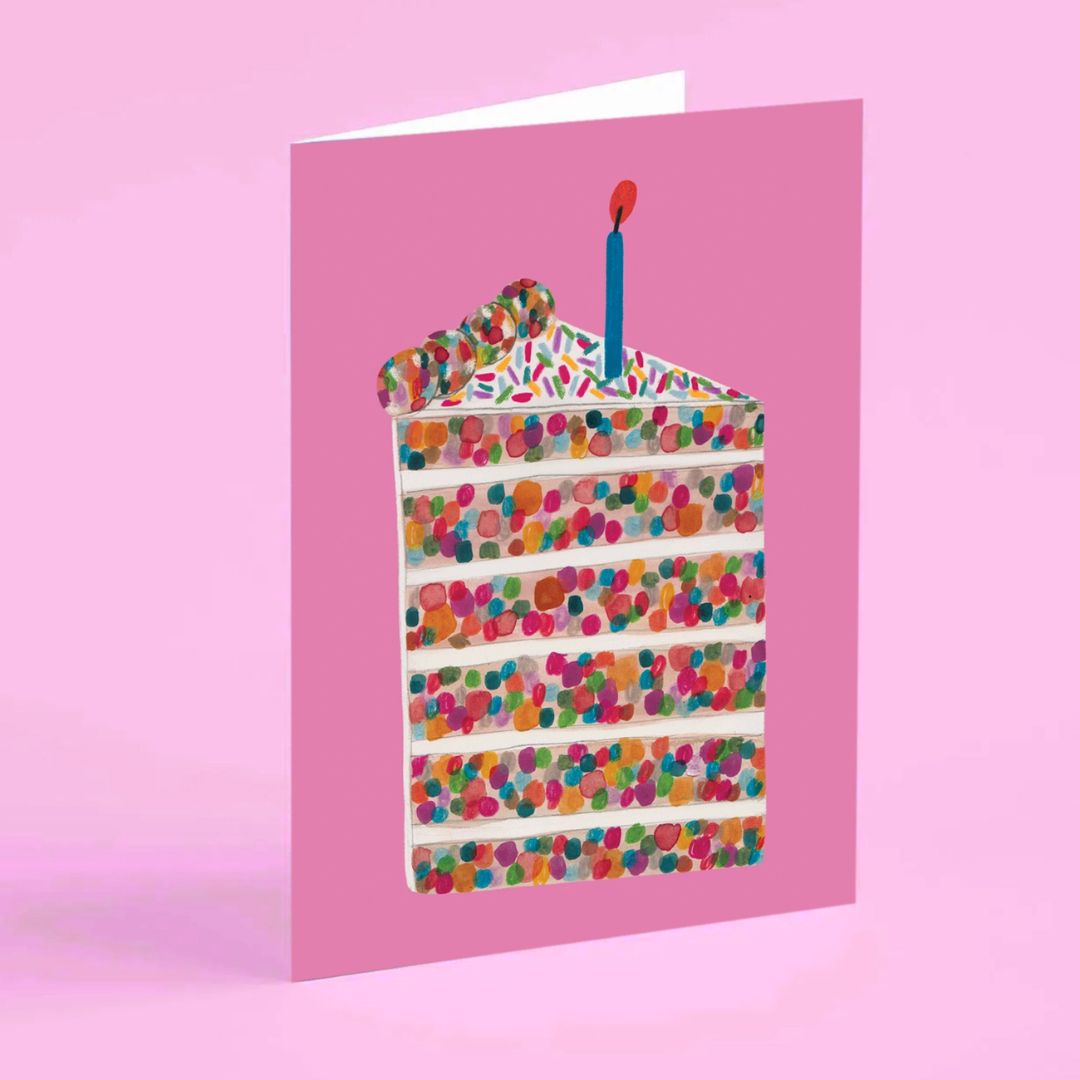 Klappkarte 'PIECE OF CAKE'