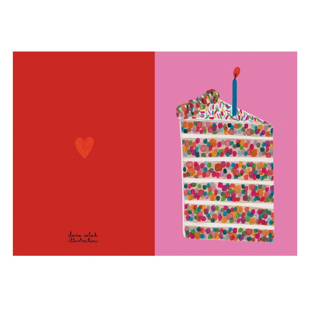 Klappkarte 'PIECE OF CAKE'