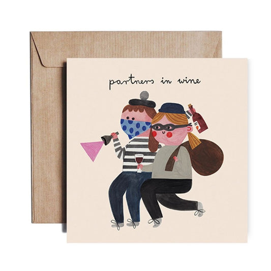 Klappkarte 'PARTNERS IN WINE'