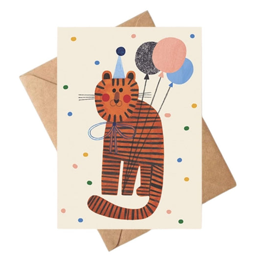 Klappkarte 'Party-Tiger'
