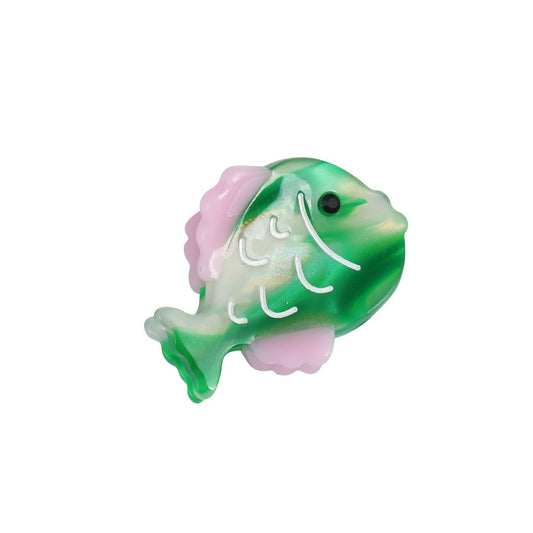 Kleine Haarklammer im Fischdesign