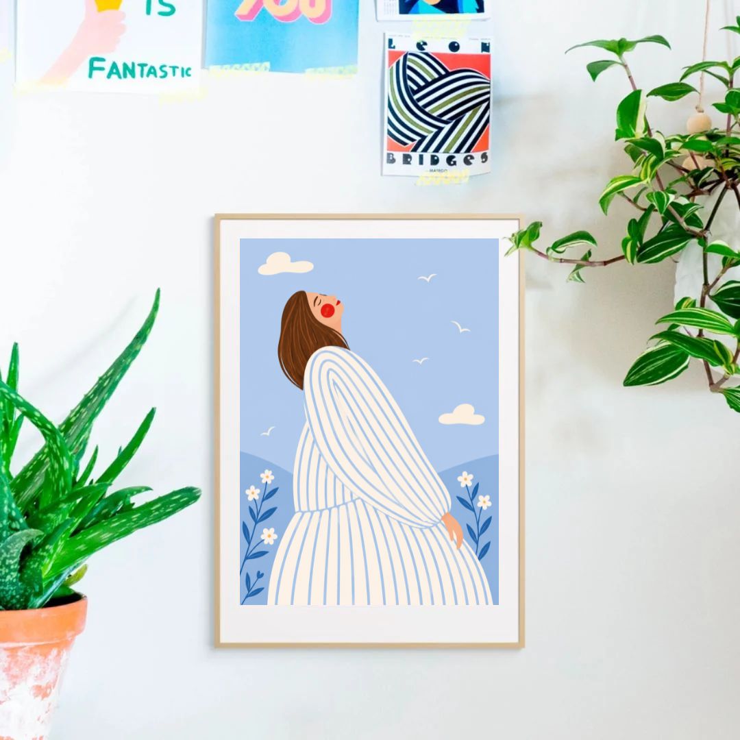 Postkarte | Kleiner Kunstdruck A6 'Neuanfang'