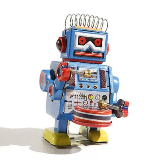 Roboter klein 'Trommler' blau