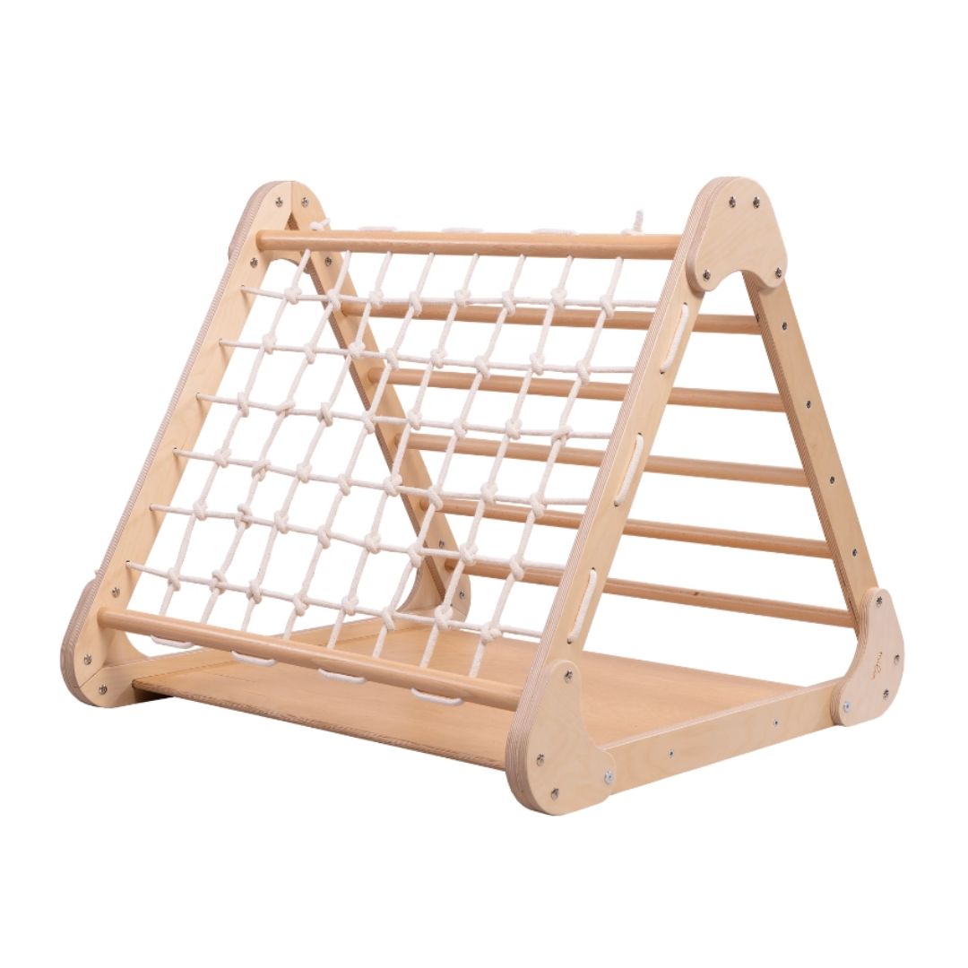 Dreifach-Kletterdreieck 3in1 aus Holz 'Indoor Dreieck'