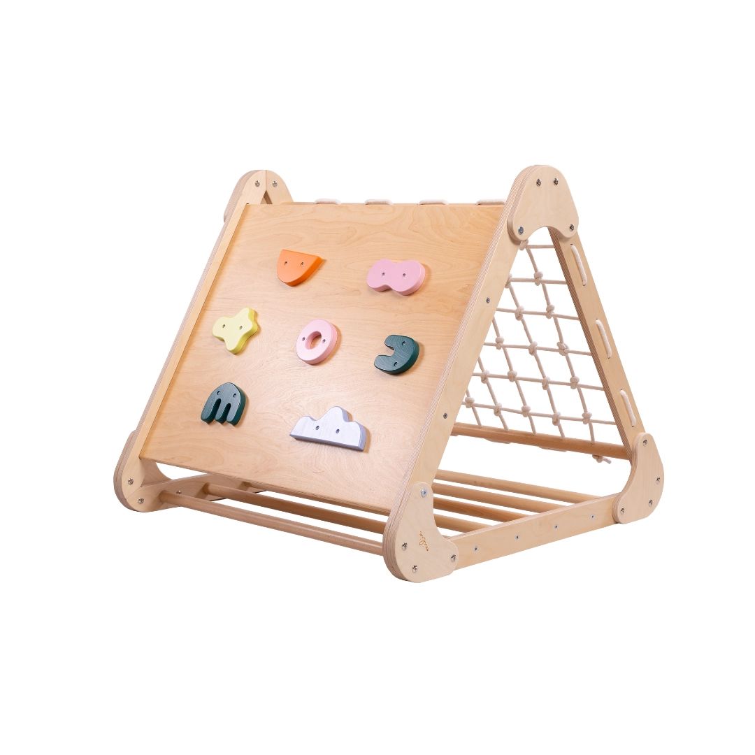 Dreifach-Kletterdreieck 3in1 aus Holz 'Indoor Dreieck'