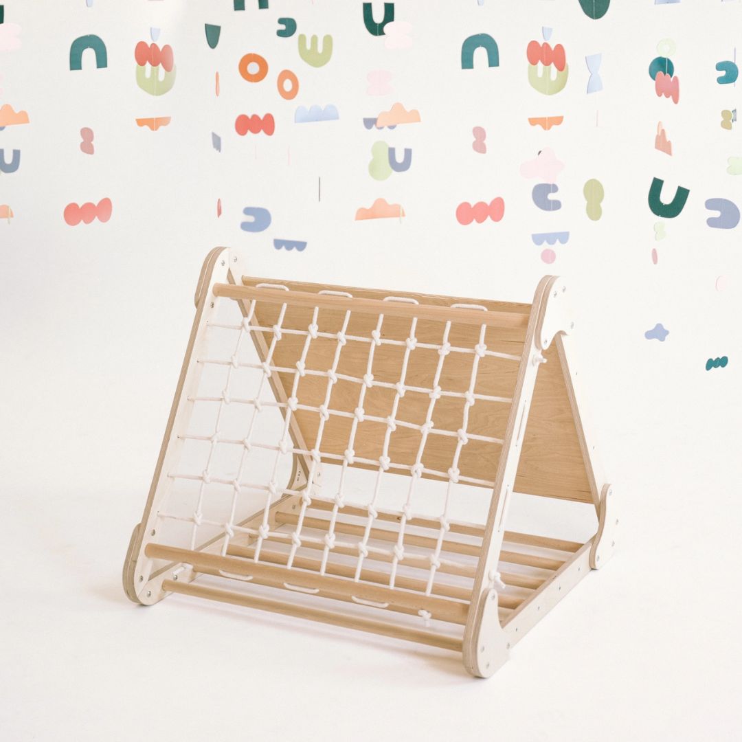 Dreifach-Kletterdreieck 3in1 aus Holz 'Indoor Dreieck'