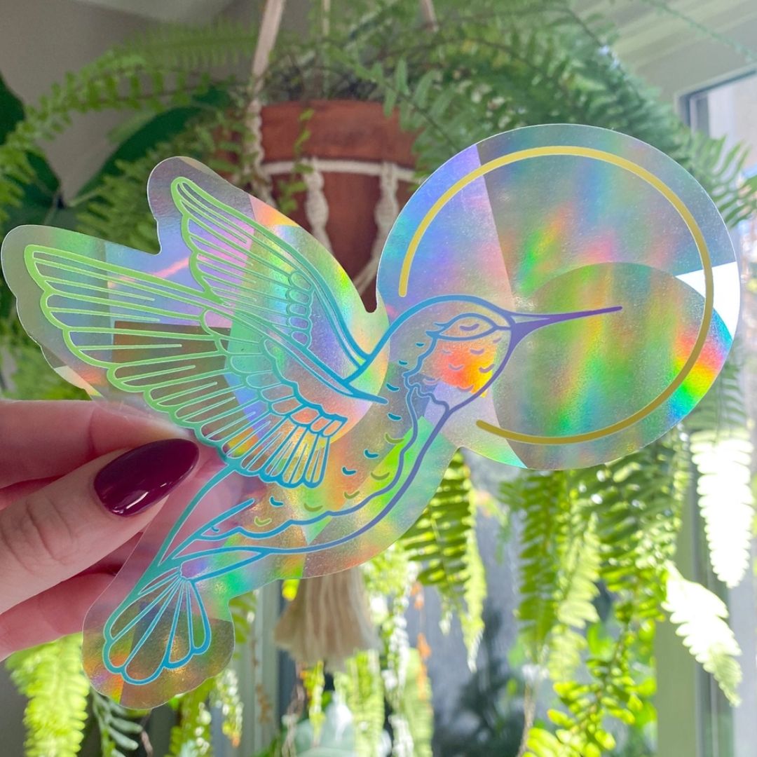 Hummingbird Suncatcher-Aufkleber