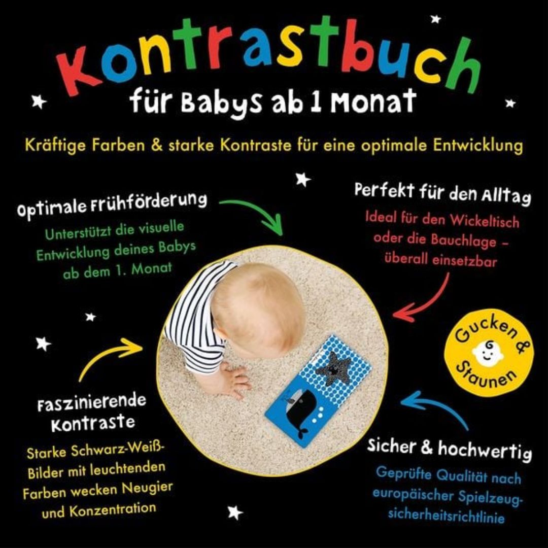 Kontrastbuch: Meine kleine Babywelt 'Gute Nacht'