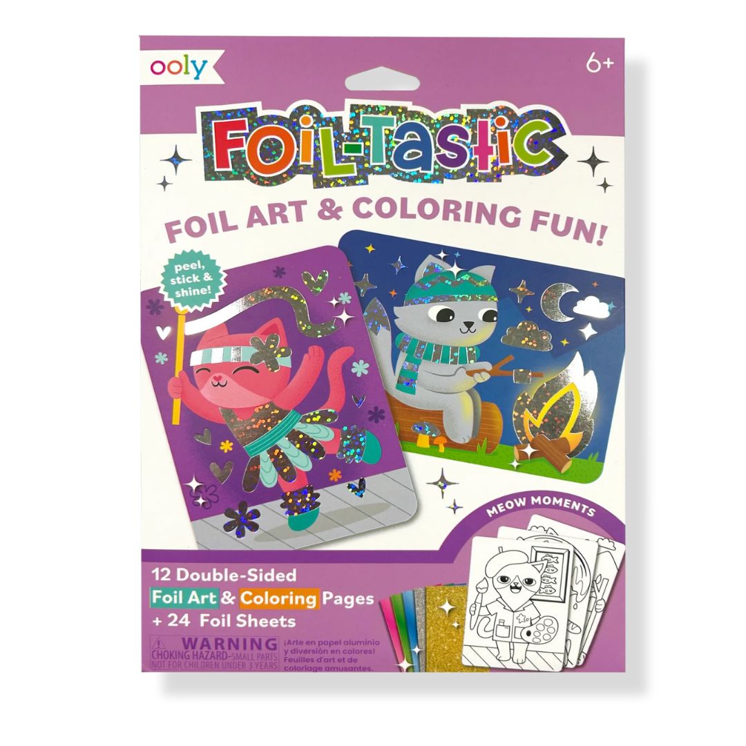 Kreativset 'Foil-tastic Foil Art & Coloring Set - Meow Moments'
