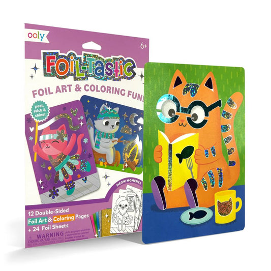 Kreativset 'Foil-tastic Foil Art & Coloring Set - Meow Moments'