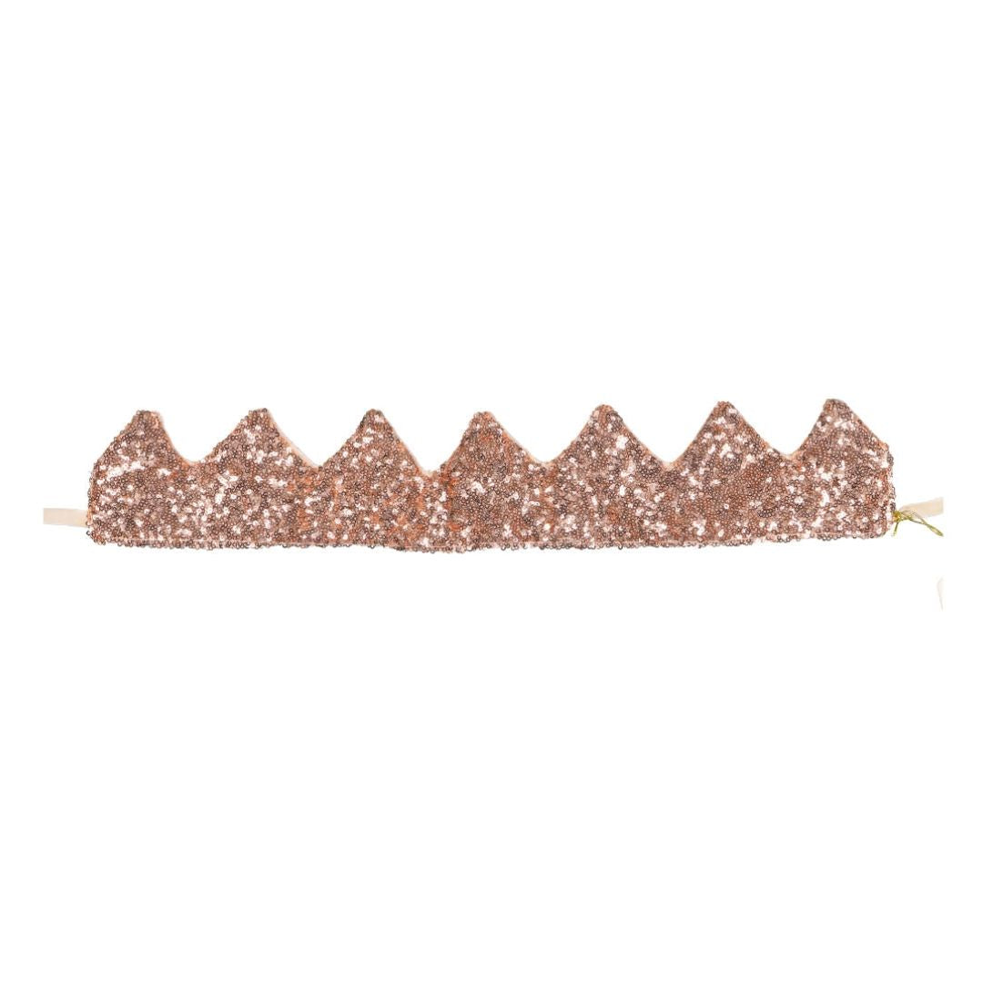 Krone mit rosa Pailletten