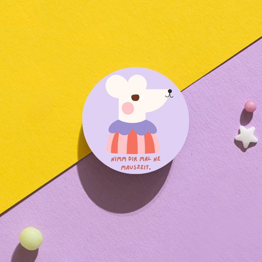 Magnet mit witzigem Design 'Mauszeit'