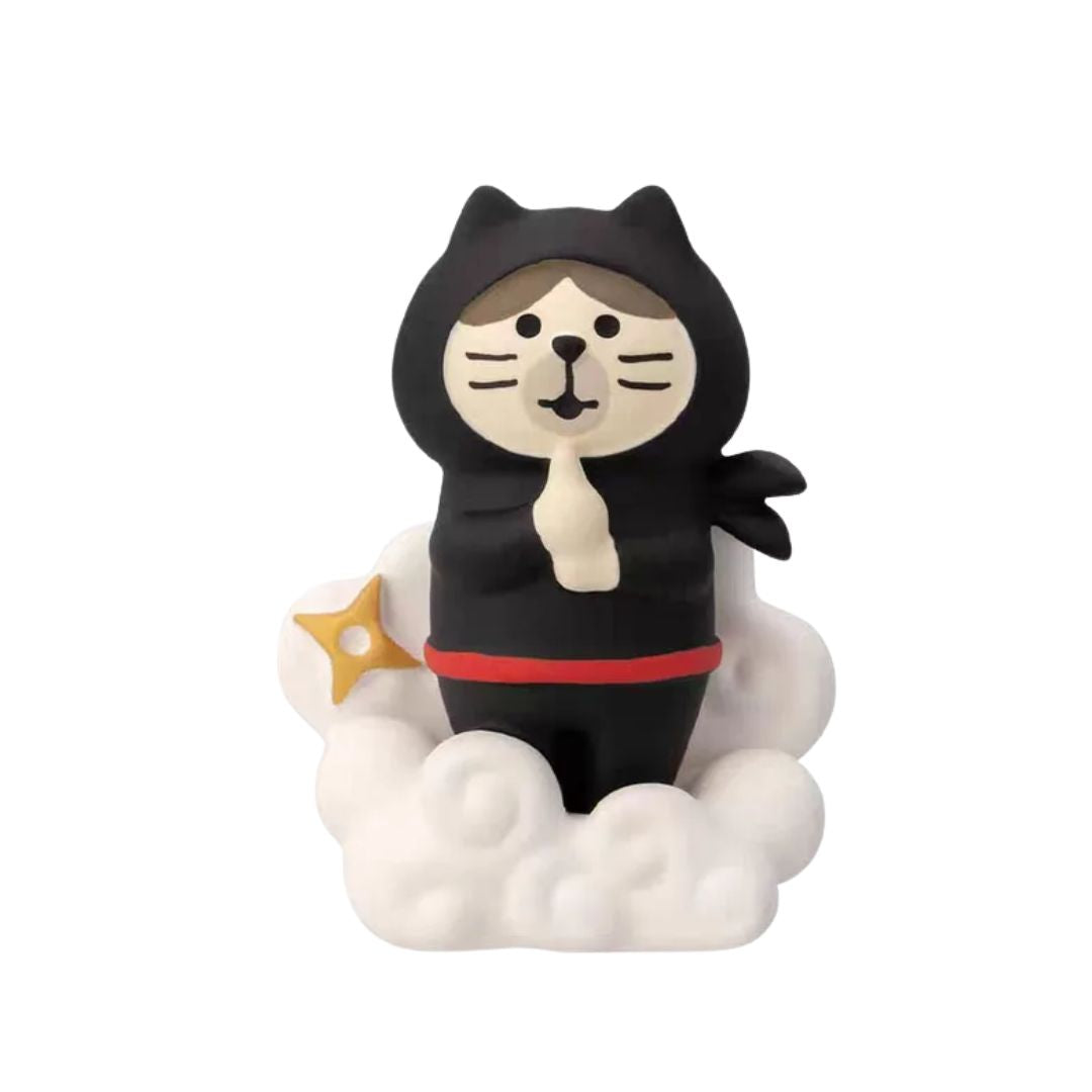 Kühlschrankmagnet 'Ninja Katze'