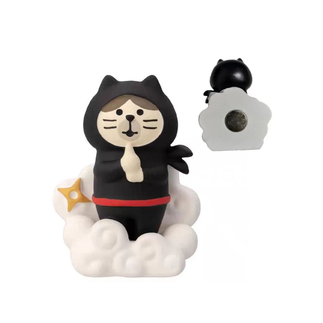 Kühlschrankmagnet 'Ninja Katze'