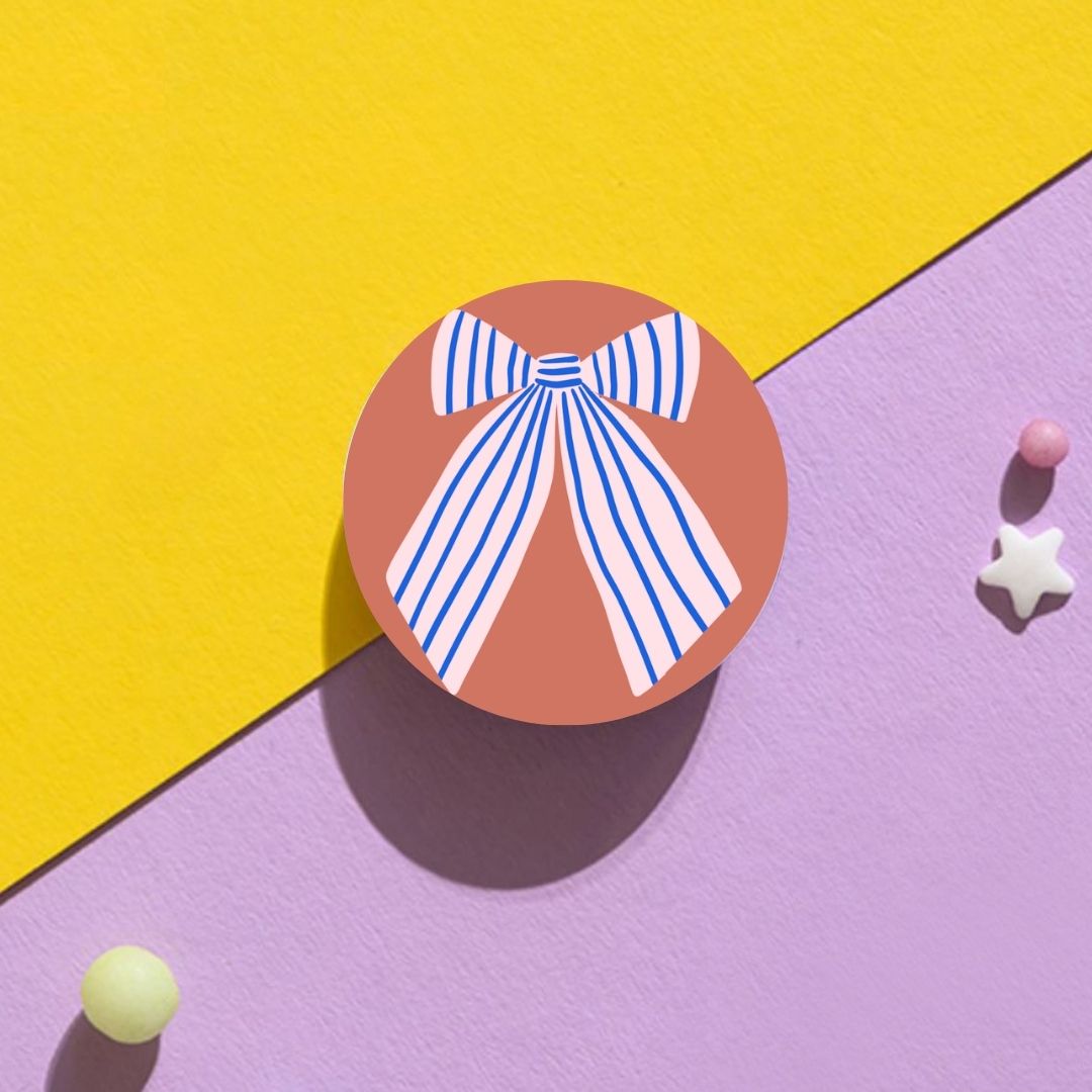 Magnet mit witzigem Design 'Schleife'